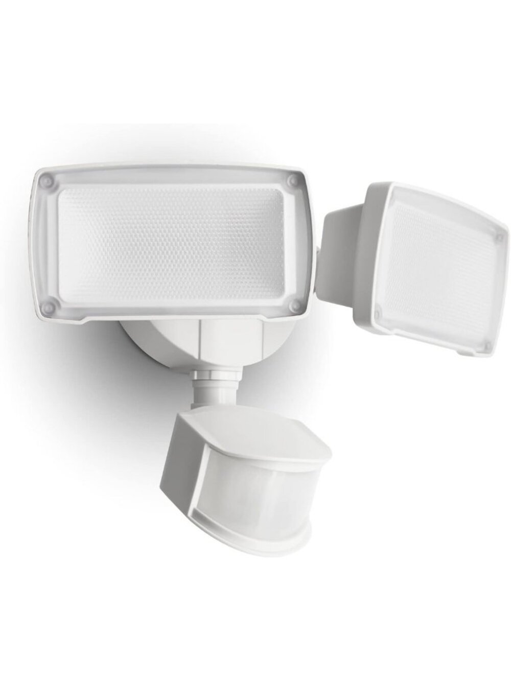 38W LED Motion Sensor Dual-Head Floodlight - 3500 Lumen Outdoor Security Light